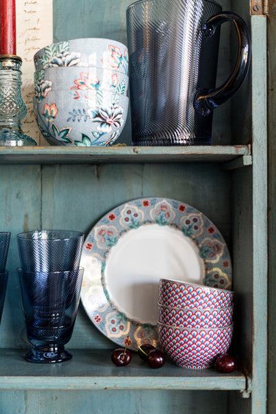 Pip Studio Butterschale Flower Festival hellblau