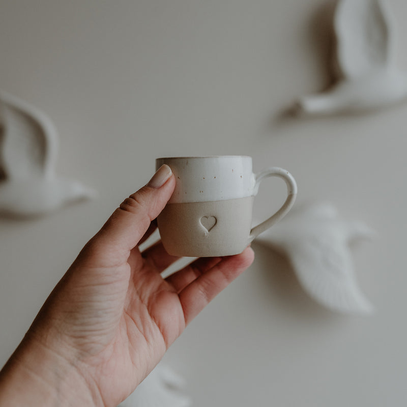 Eulenschnitt Espresso-Tasse Herz