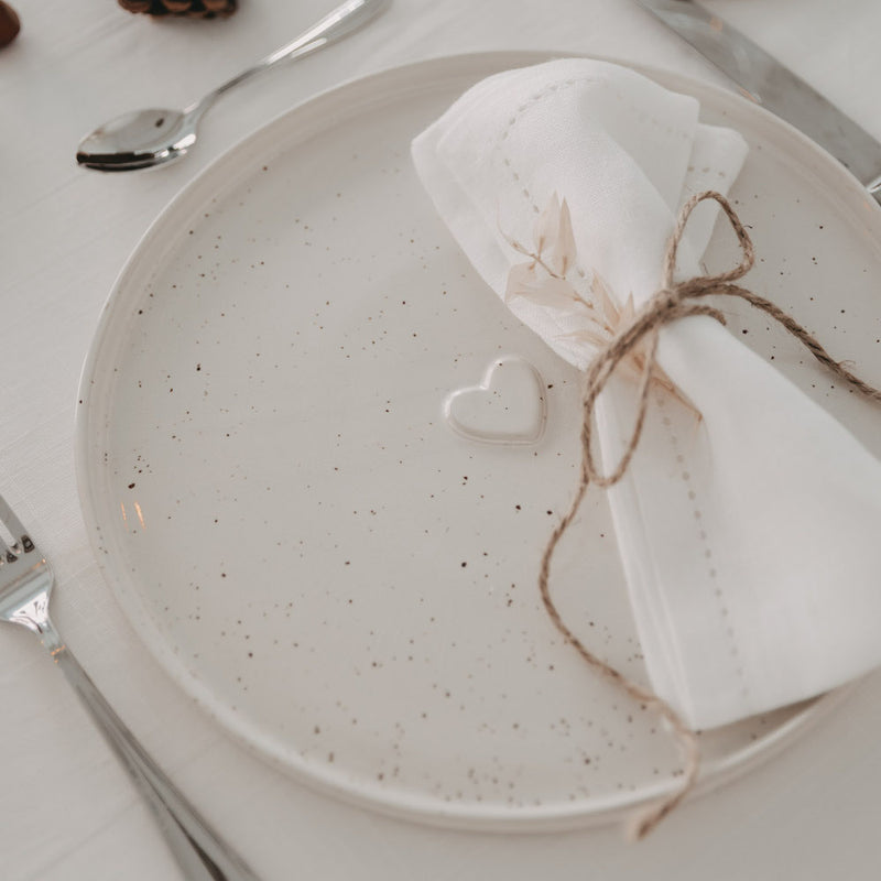 Eulenschnitt Speiseteller Calma Herz