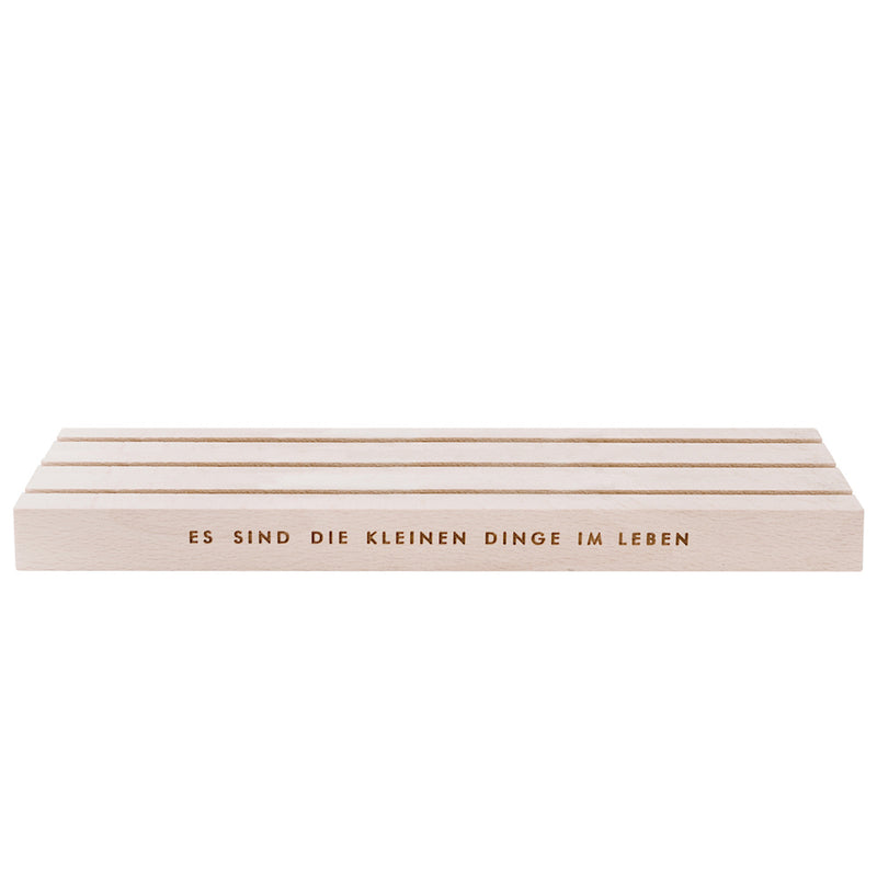 Eulenschnitt Kartenständer Kleine Dinge naturfarben 25 cm