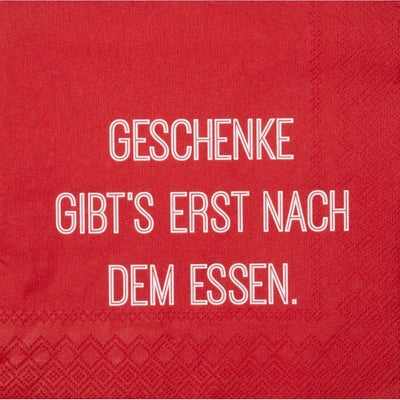Räder DINING Serviette Geschenke gibt‘s nach dem Essen