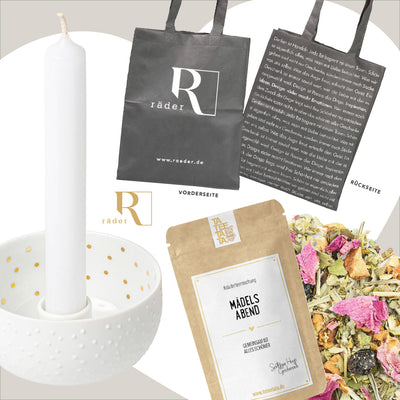 Gratis Geschenk im Wert von 26,89 € (Kerzenschale + Shopper + Tee)