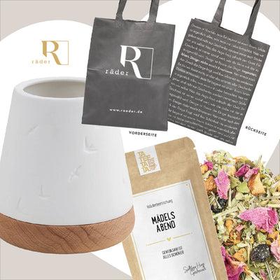 Gratis Geschenk im Wert von 24,89 € (Windlicht + Shopper + Tee)