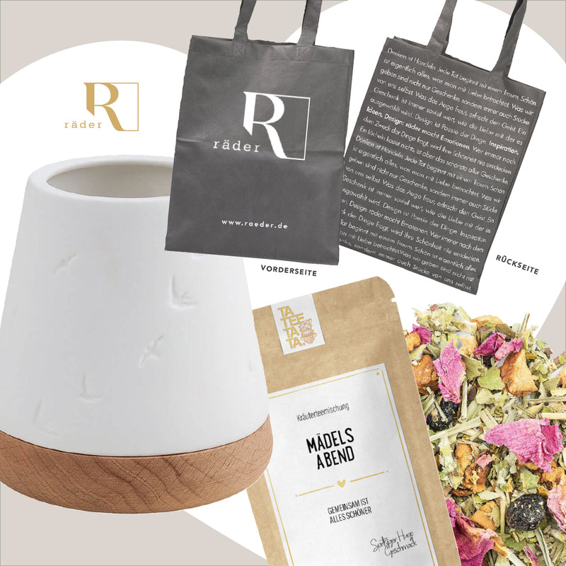 Gratis Geschenk im Wert von 24,89 € (Windlicht + Shopper + Tee)