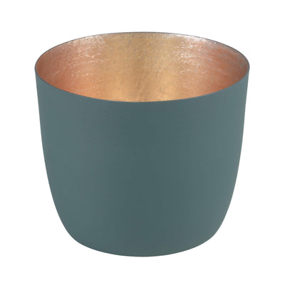 Windlicht Madras dark olive-goldfarben mittel