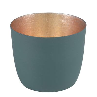 Windlicht Madras dark olive-goldfarben mittel