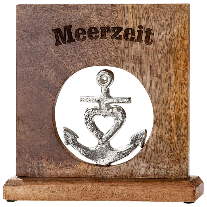 Standrelief Meerzeit Mangoholz