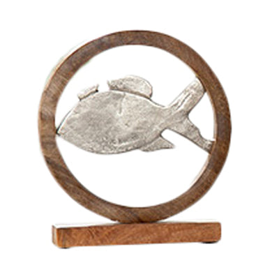 Deko-Ring Fisch Aluminium