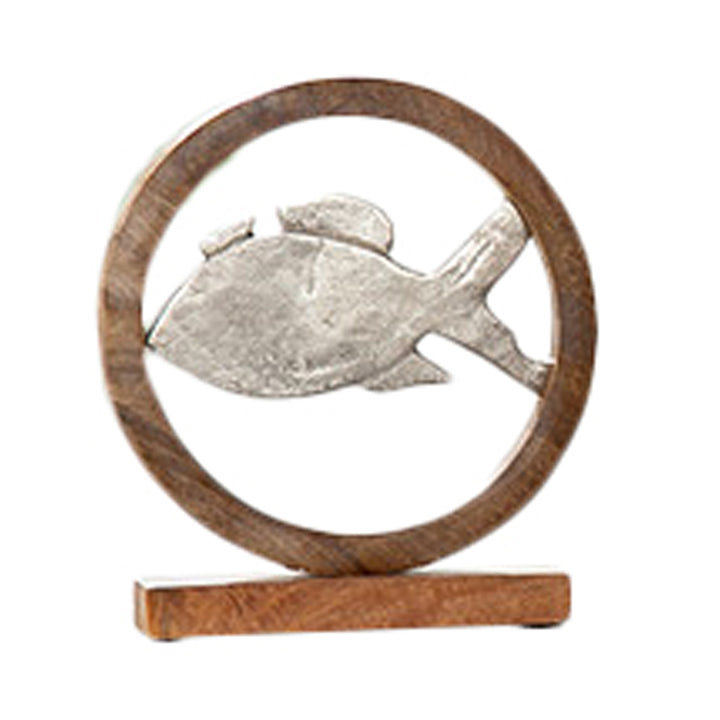 Deko-Ring Fisch Aluminium