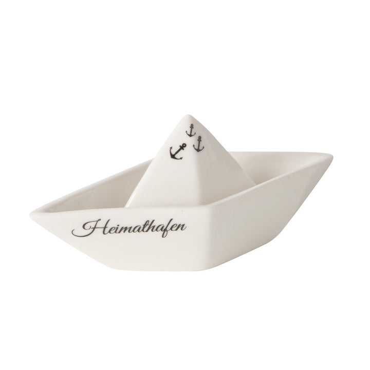 Porzellan-Boot Heimathafen klein