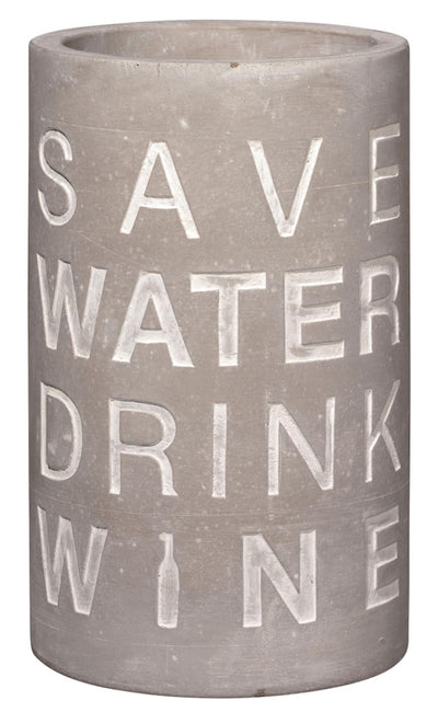 Räder PET Vino Weinkühler Save Water Drink Wine Beton