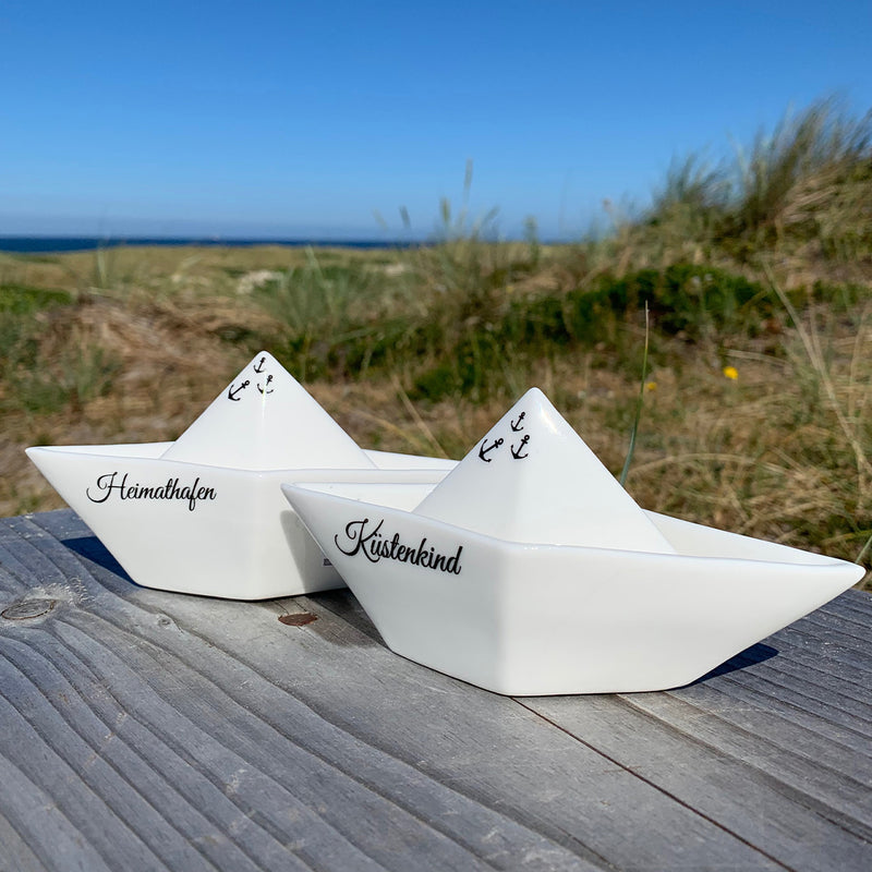 Porzellan-Boot Heimathafen klein