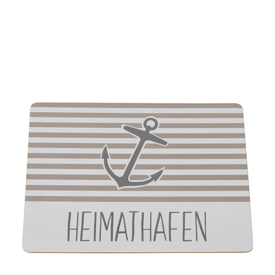 Tischset Heimathaften Braun 4er-Set