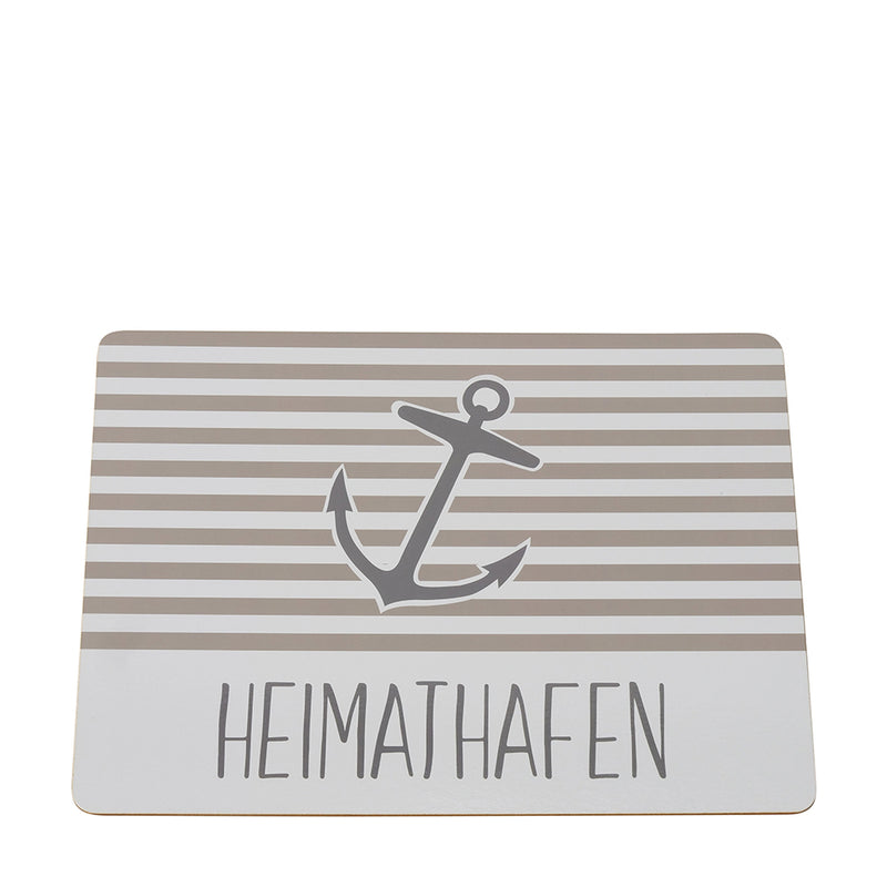 Tischset Heimathaften Braun 4er-Set