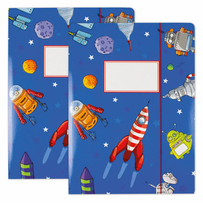 krima&isa Sammelmappe A4 Rakete 2er-Set