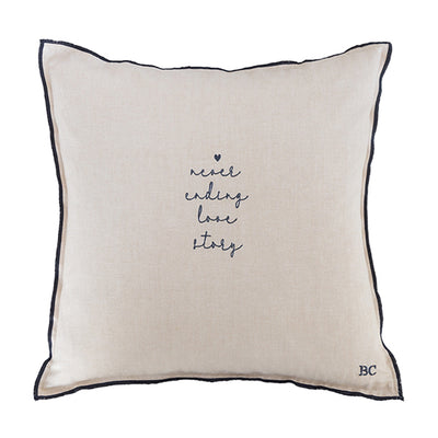 Bastion Collections Kissen Never ending 50 x 50 cm Naturfarben