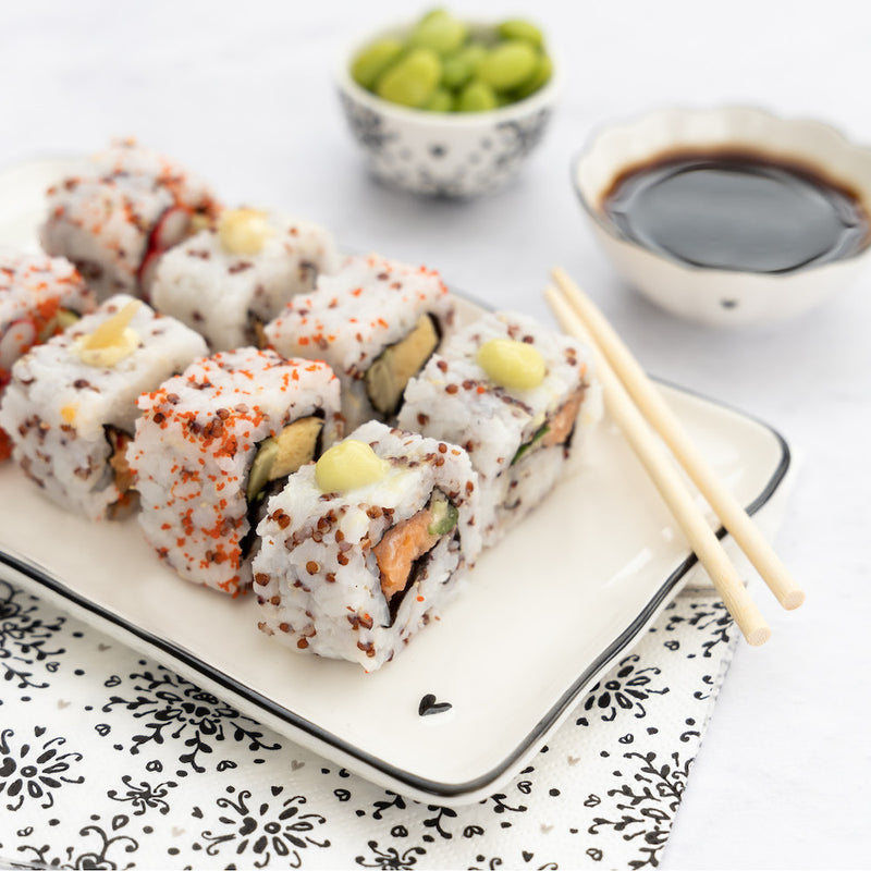 Bastion Collections Sushi Schale Ruffle Schwarz