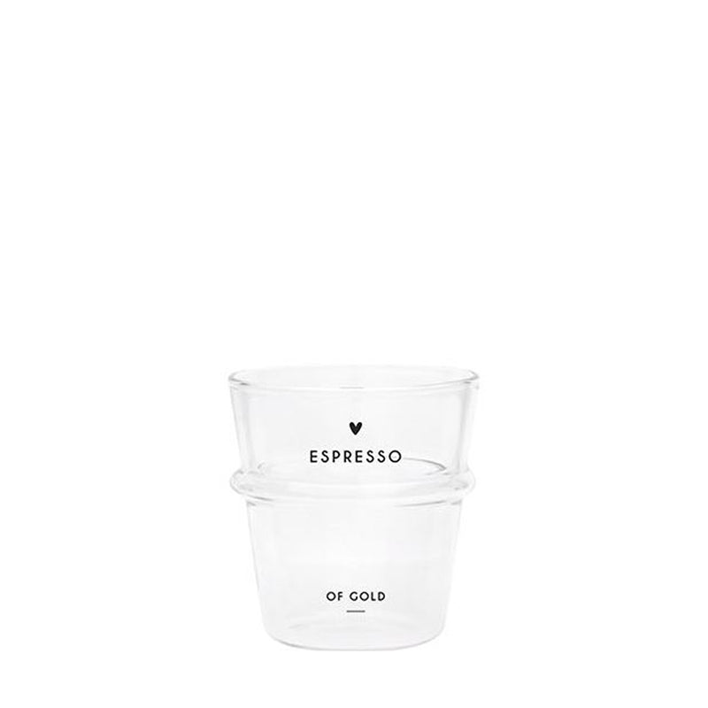 Bastion Collections Espresso Glas Espresso of gold Schwarz
