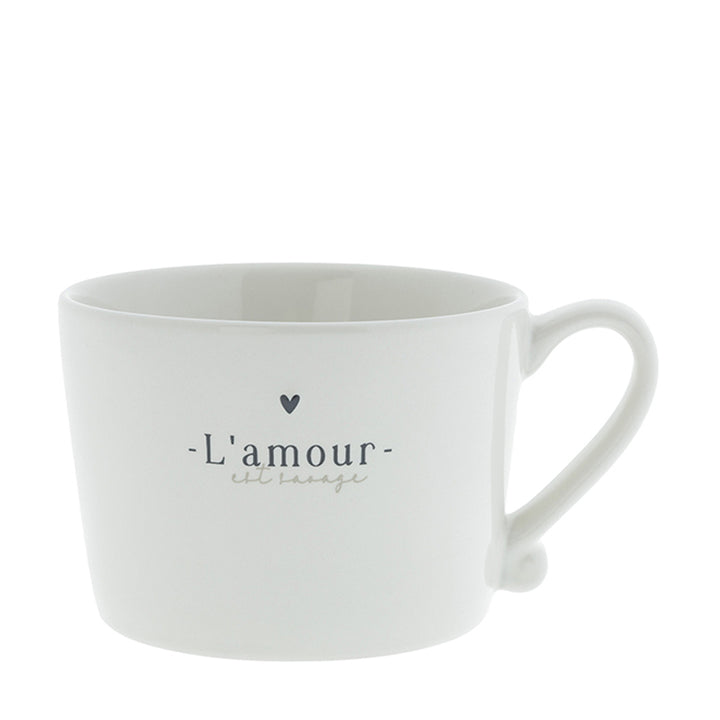 Bastion Collections Tasse L‘amour est savage Schwarz