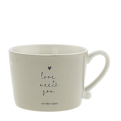 Bastion Collections Tasse Love meets you Titane
