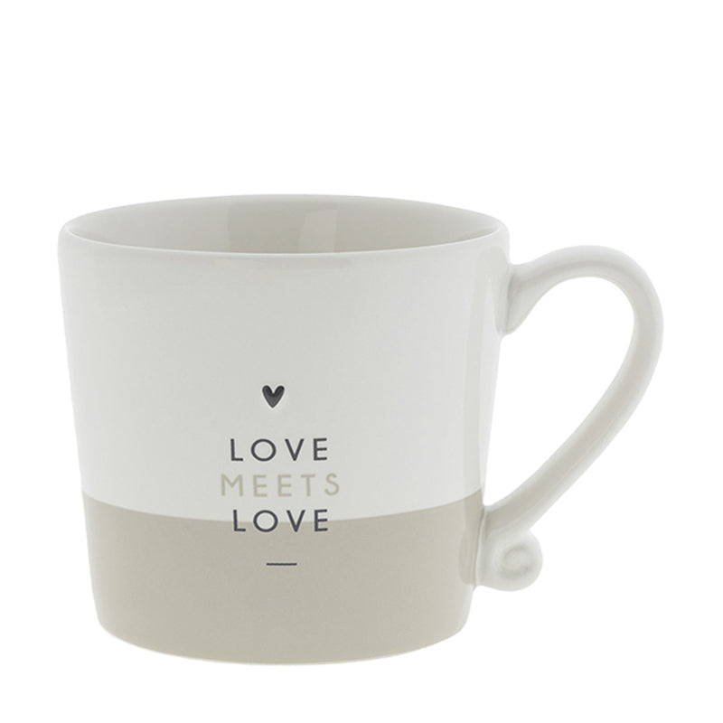 Bastion Collections Tasse Love meets love Schwarz
