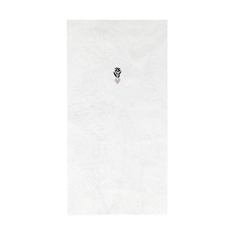 Bastion Collections Papierservietten Smile Schwarz XL