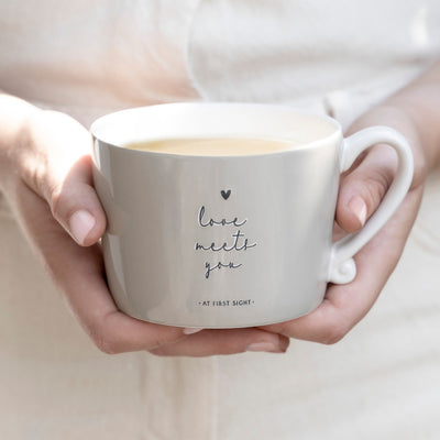 Bastion Collections Tasse Love meets you Titane