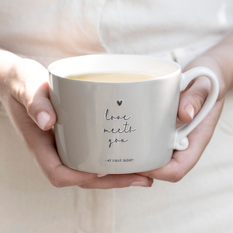 Bastion Collections Tasse Love meets you Titane
