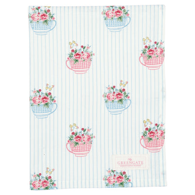 Greengate Geschirrtuch Alma Blumen weiß