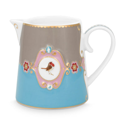 Pip Studio Milchkännchen Love Birds Medaillon blau