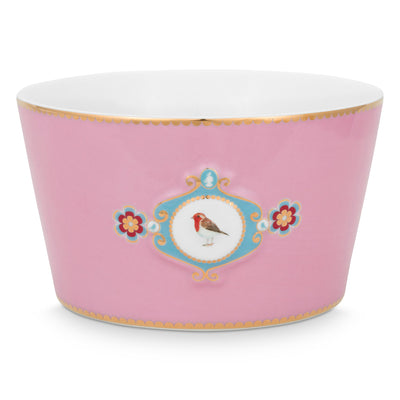Pip Studio Schale Love Birds Medaillon rosa groß
