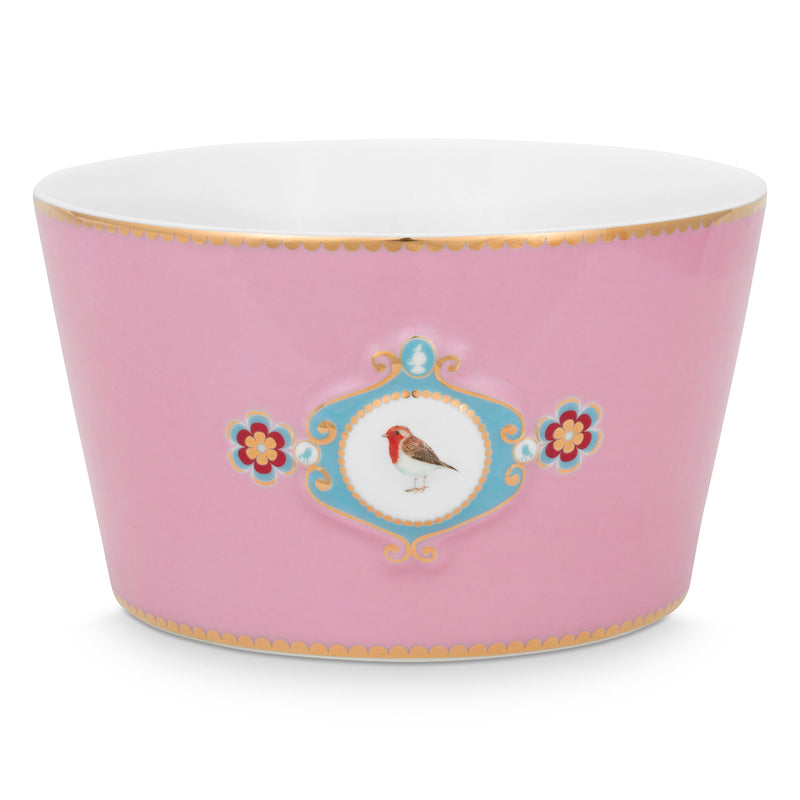 Pip Studio Schale Love Birds Medaillon rosa groß