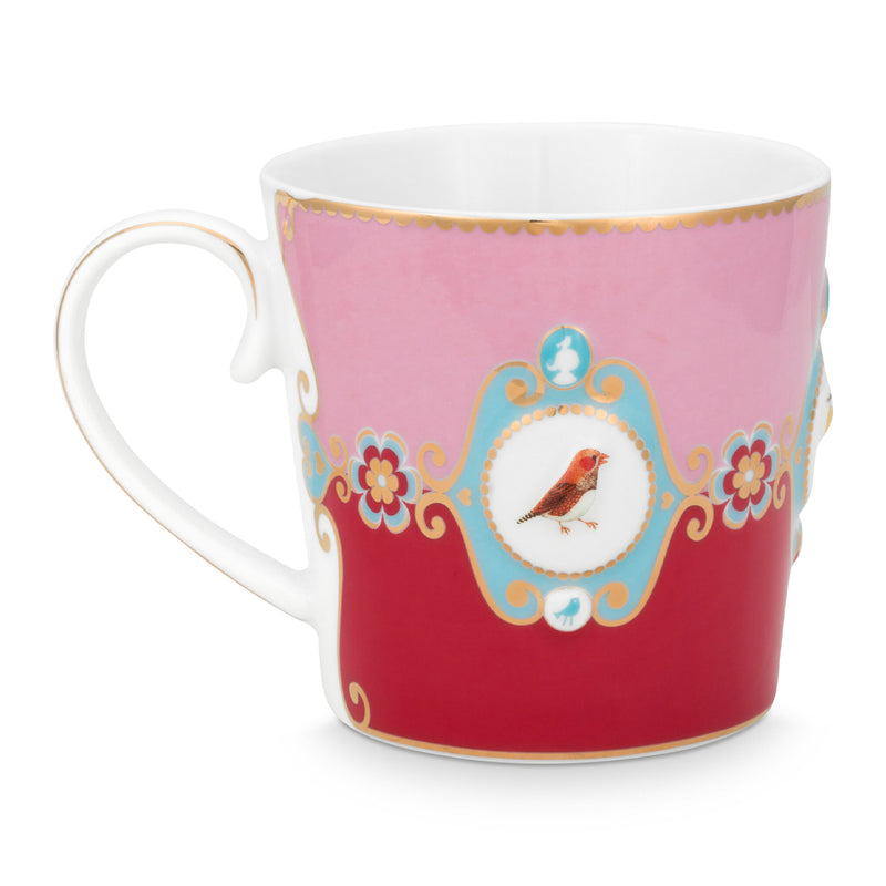 Pip Studio Tasse Love Birds Medaillon rot groß