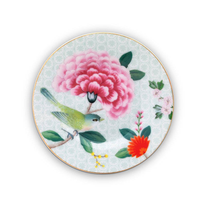 Pip Studio Petit Four Teller Blushing birds weiß 12 cm