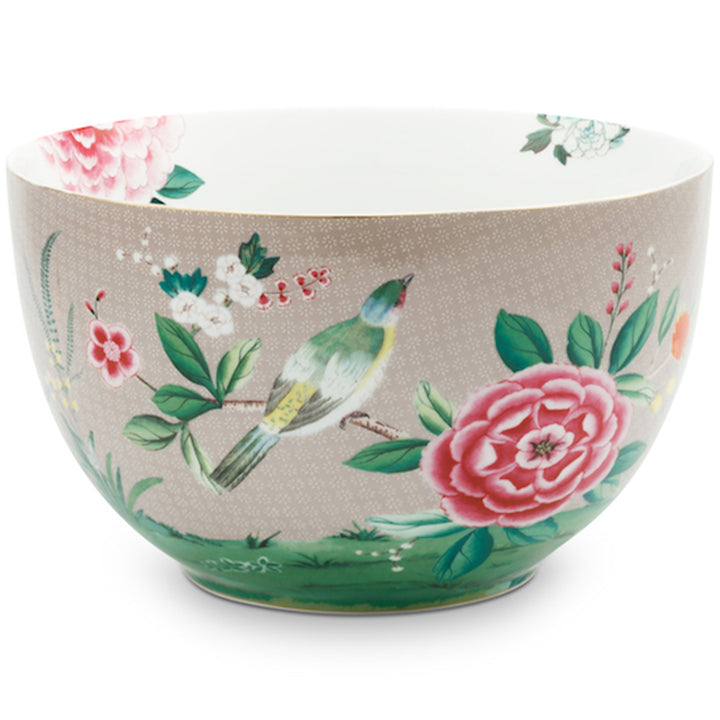 Pip Studio Salatschüssel Blushing Birds khaki