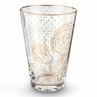 Pip Studio Longdrink Glas "Royal Golden Flower"