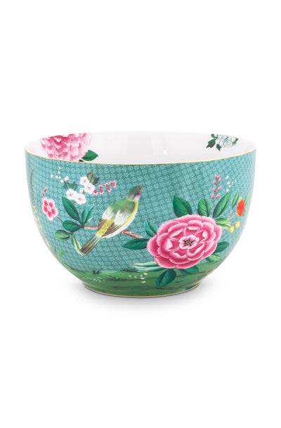 Pip Studio Salatschüssel Blushing Birds blau