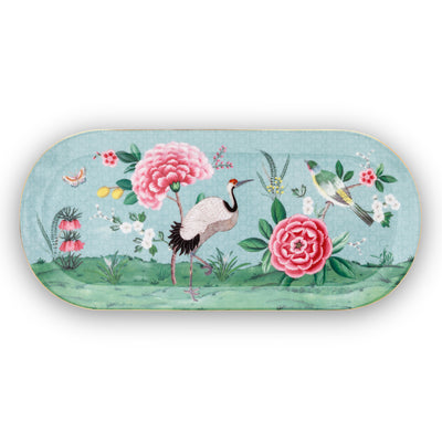 Pip Studio Kuchenplatte Blushing Birds lang blau