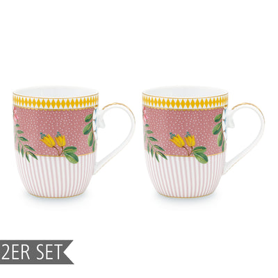 Pip Studio Tasse „La Majorelle“ 2er-Set rosa klein