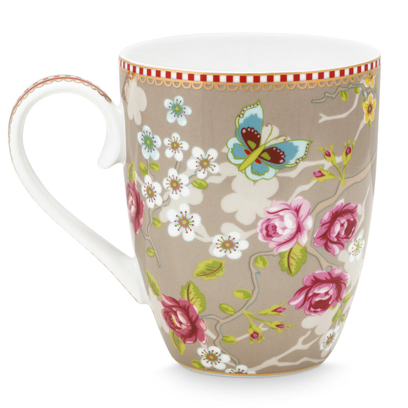 Pip Studio Tasse Chinese Rose khaki groß