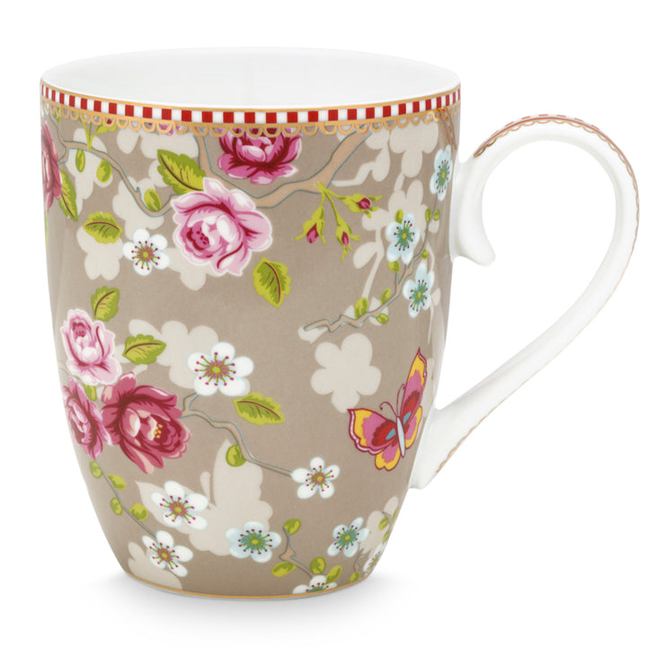 Pip Studio Tasse Chinese Rose khaki groß