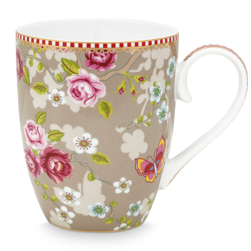 Pip Studio Tasse Chinese Rose khaki groß