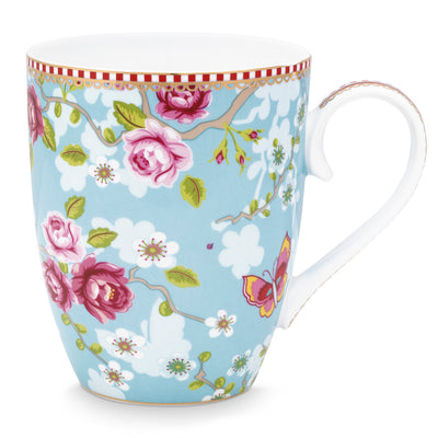 Pip Studio Tasse Chinese Rose blau groß