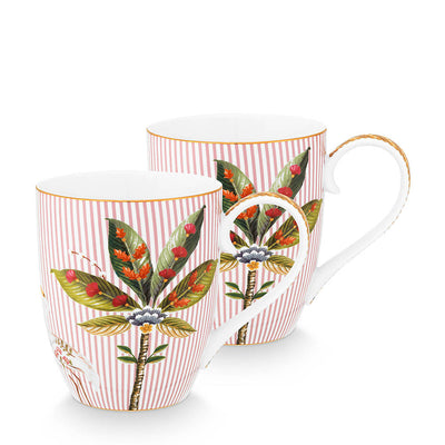Pip Studio Tasse La Majorelle Rosa XL 2er-Set