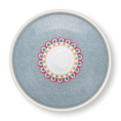 Pip Studio Zuckerdose Flower Festival Hellblau