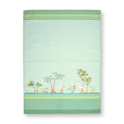 Pip Studio Geschirrhandtuch Jolie Heron Grün