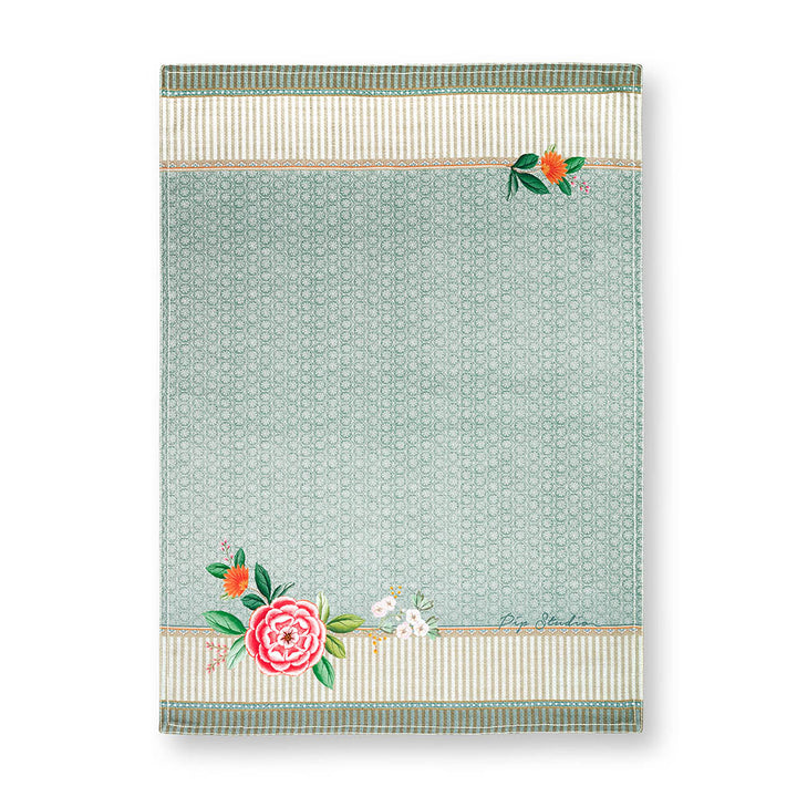 Pip Studio Geschirrhandtuch Blushing Birds Blau
