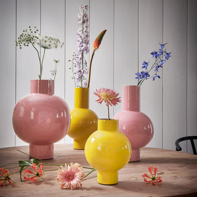 Pip Studio Vase Metall Gelb 24 cm