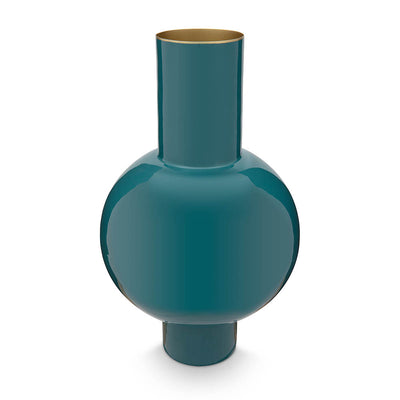 Pip Studio Vase Metall Petrolfarben 40 cm