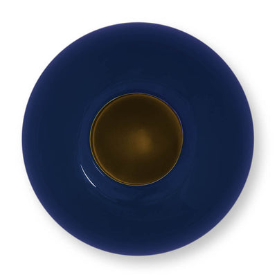 Pip Studio Vase Metall Dunkelblau Rund 23 cm